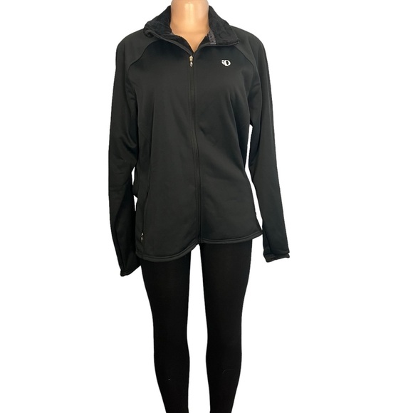3/$30 🍂 Pearl Izumi Black Fleece Zip Up Jacket - Picture 2 of 10